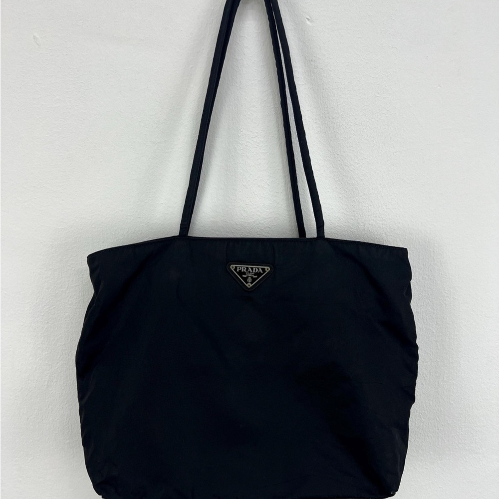 Prada Classic Black Nylon Tote